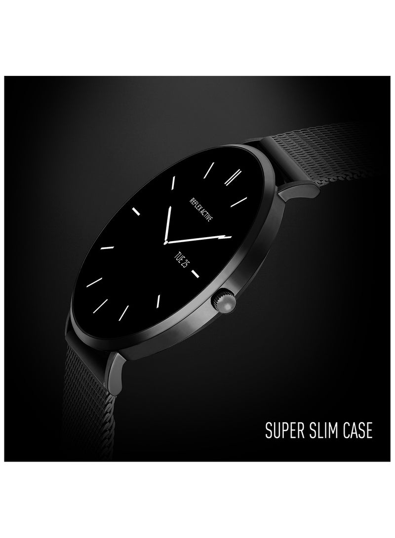 Reflex Active Spectra R 300 Slim Black Mesh and Grey Silicone Strap AMOLED Ultra Slim Smart Calling Watch Set - Image 5