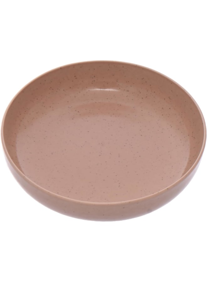 Kutahya Moderna Porcelain Soup Bowl, 20 Cm Diamter, Pink Earth - Image 1
