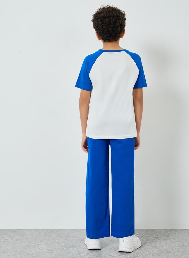 Styli Teen Boys Color Block T-Shirt and Joggers Set - Image 5