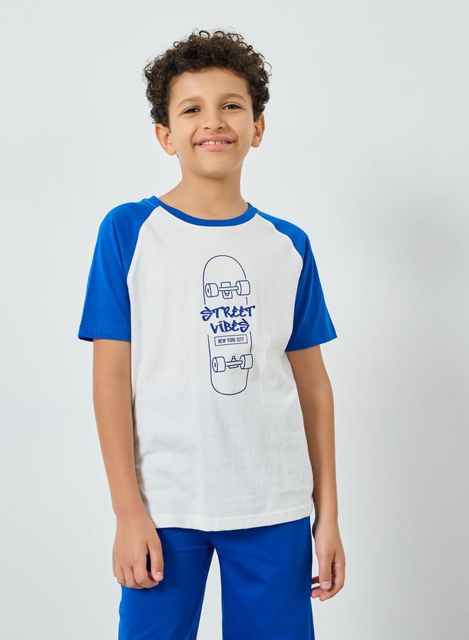 Styli Teen Boys Color Block T-Shirt and Joggers Set - Image 2