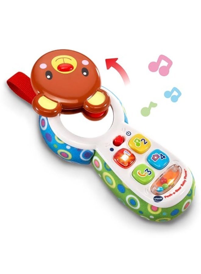 vtech Peek-A-Boo Mirror Musical Phone - Multicolour | Colourful phone features 4 press buttons introducing feelings, numbers, colours, and first words.| suitable ages 3m+ up - Image 4
