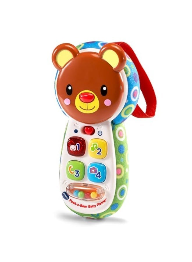 vtech Peek-A-Boo Mirror Musical Phone - Multicolour | Colourful phone features 4 press buttons introducing feelings, numbers, colours, and first words.| suitable ages 3m+ up - Image 2