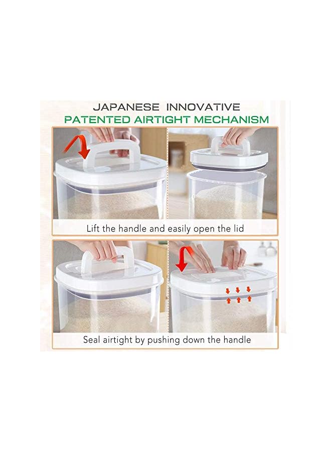 Green Tiger Rice Container 5L BPA Free Plastic Food Storage Container with Lid + Measuring Cup, Large Cereal Storage Bin for Kitchen(5Kg) - Image 5