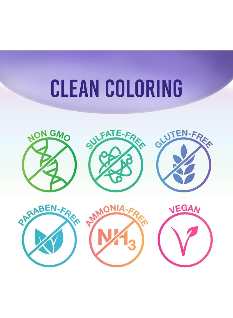 بانكي صبغة شعر Punky Plum شبه الدائمة، نباتية وخالية من البارابين والـ PPD، تدوم حتى 25 غسلة، 3.5 أونصة - Image 3