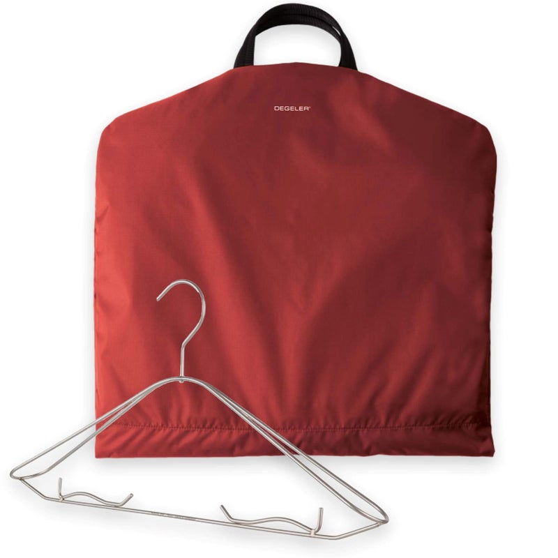 DEGELER SkyHanger Carry on Garment Bag with unique Titanium Suit Hanger for Men Women bestinclass functionality for wrinklefree traveling lightweight water repellent nylon Dark Red - Image 2
