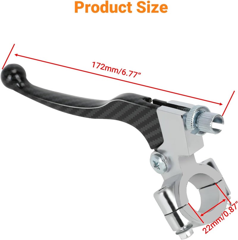 FVRITO Mini Bike Left Clutch Brake Handle Lever Compatible with Predator 196cc 212cc Coleman CT200U CT200U-EX BT200X CT100U CC100X Minibike CRF50 SSR125 XR80 XR70R 50cc 110cc 125cc Pit Dirt Bike Parts - Image 3