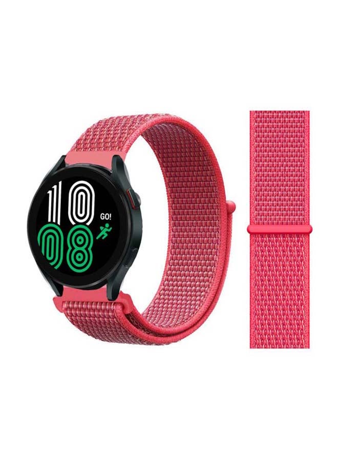 Perfii Nylon Loop Replacement Band For Samsung Galaxy Watch 4 40/44mm Hibiscus - Image 1