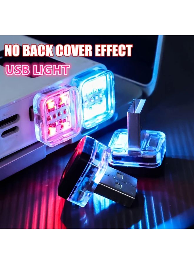 Blue Car USB Portable LED Light For Interior Decor Without Battery - Image 4