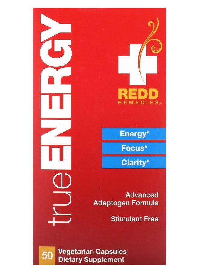 REDD REMEDIES TrueEnergy 50 Vegetarian Capsules 
