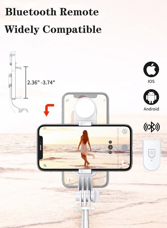 Yeaki Selfie Stick Tripod with Wireless Remote, 46'' Cellphone Selfie Stick Tripod with LED Fill Light, for iPhone 16/15/14/14 pro/13/13 Pro/12/11/11 Pro/XS Max/XS/XR/X/8/7 and Android Smartphone(Upgrade) - Image 4