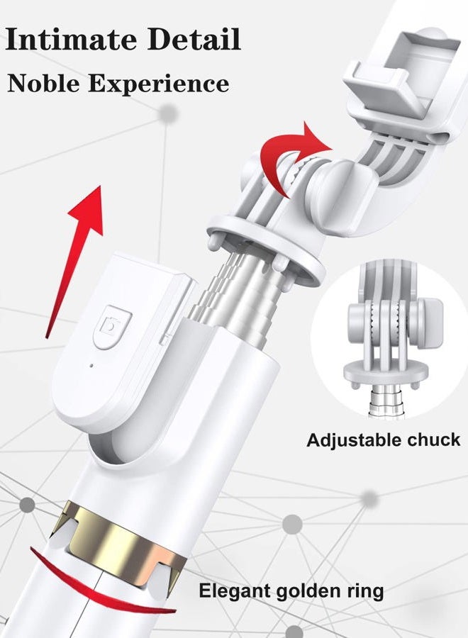Yeaki Selfie Stick Tripod with Wireless Remote, 46'' Cellphone Selfie Stick Tripod with LED Fill Light, for iPhone 16/15/14/14 pro/13/13 Pro/12/11/11 Pro/XS Max/XS/XR/X/8/7 and Android Smartphone(Upgrade) - Image 3