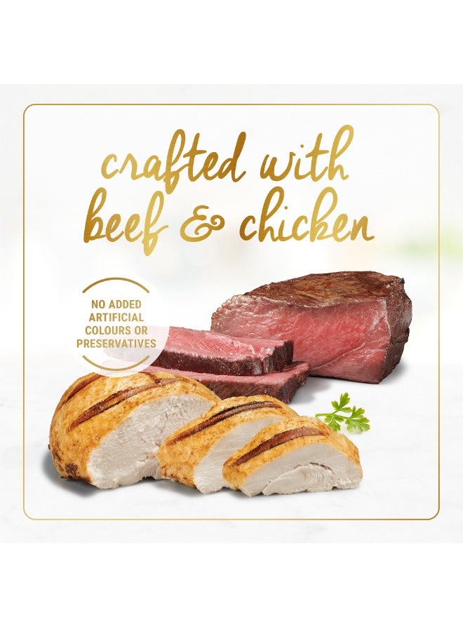 Purina Fancy Feast وليمة دجاج مشوي ولحم بقري في صلصة طعام قطط رطب - Image 4