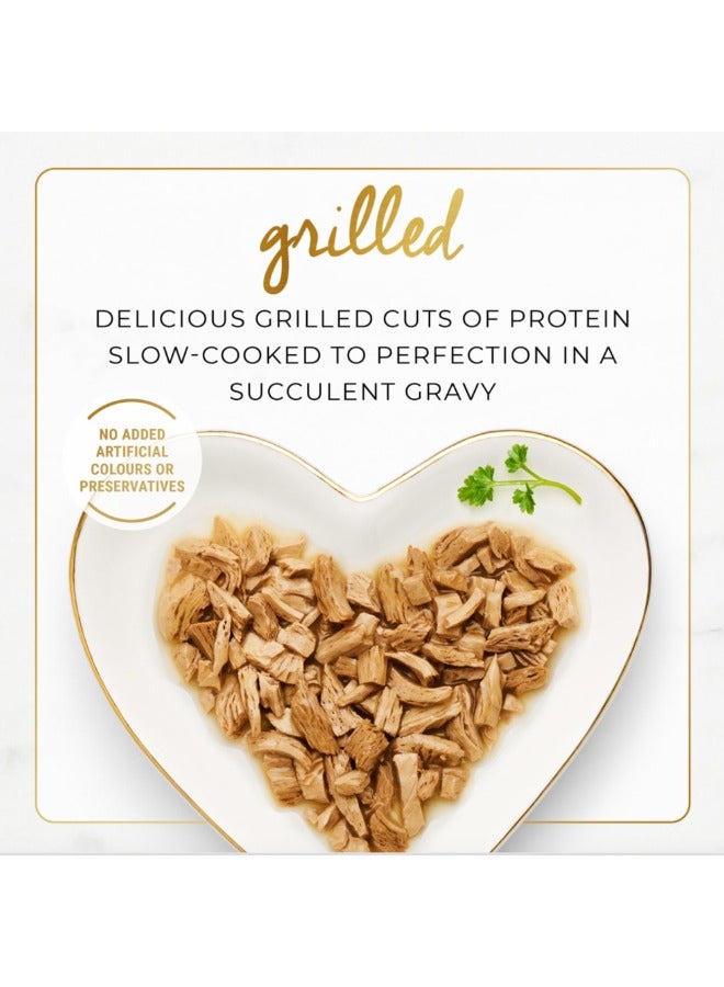 Purina Fancy Feast وليمة دجاج مشوي ولحم بقري في صلصة طعام قطط رطب - Image 5