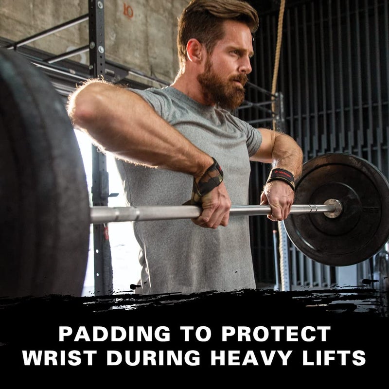 هاربينجر أشرطة رفع قطنية مبطنة من Harbinger مع معصم مبطن من Neotek (زوج) مموه - Image 4