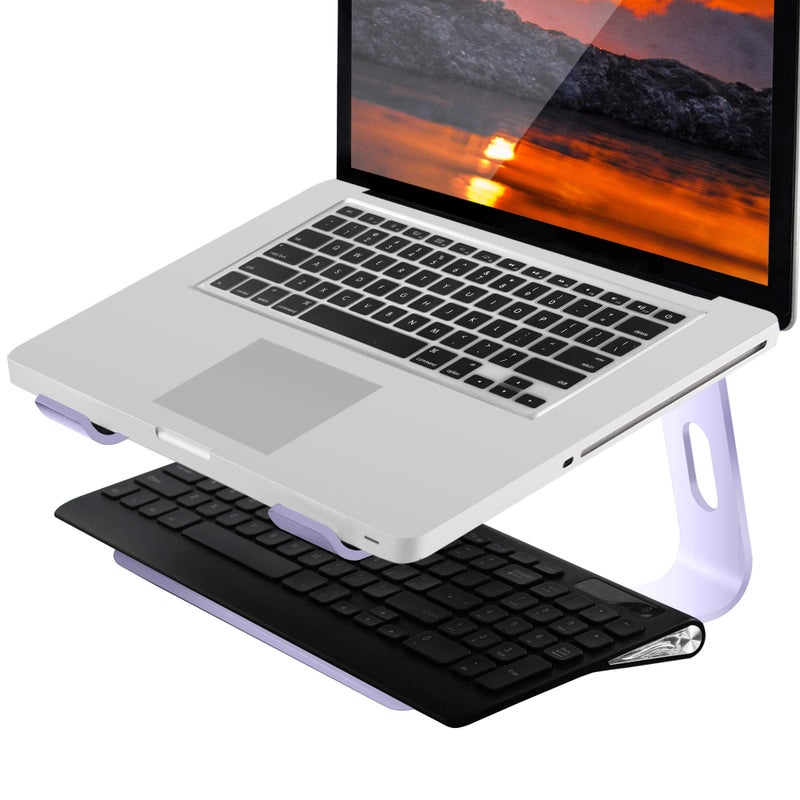 Orionstar Laptop Stand Aluminum Laptop Riser Compatible with Mac MacBook Air Pro 10 to 15.6 Inch Notebook Computer, Ergonomic Elevator Holder (Purple) - Image 5