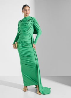 Virgos Lounge Plited High Neck Dress  - Image 4