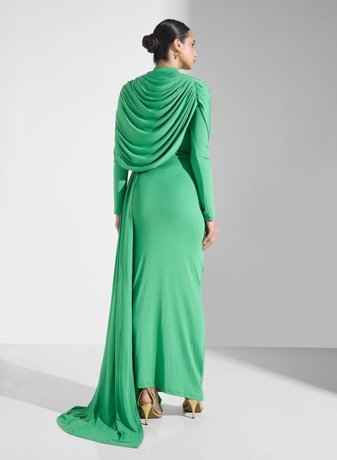 Virgos Lounge Draped Jersey Dress | Best Price Oman | Muscat, Seeb