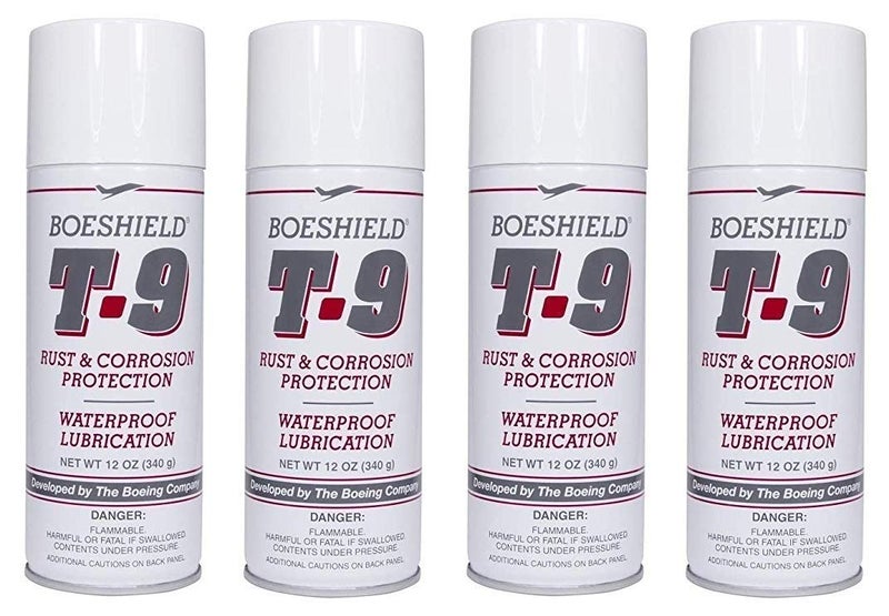 Boeshield T-9 Rust & Corrosion Protection/Inhibitor and Waterproof Lubrication, 12 oz. (4 Pack)