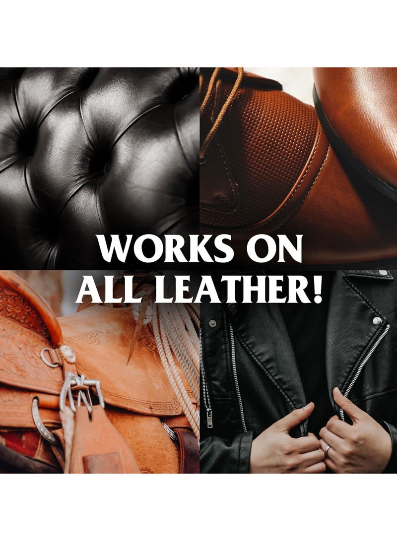 Mr. Leather Cleaner and Conditioner 16 oz - Safe for All Leather & Vinyl - Hydrate and Shine with Water-Repellent Protection for Couches, Car Interior, Shoes, and Bags - Image 4