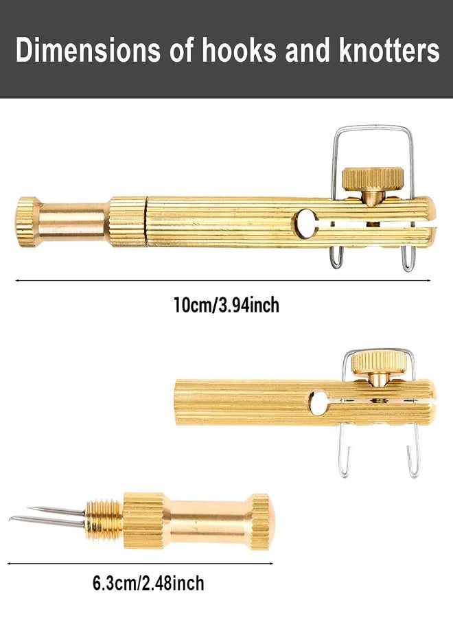 FREGITO Fishing Line Hook Knot Tying Tool, Copper Practical Knot Line Tying Knotting Tool Portable Fast Fishing Tie Hook (1pcs) - Image 2