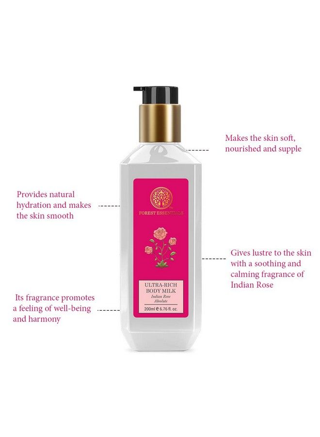 Forest Essentials Indian Rose Absolute Ultra Rich Body Lotion 6.7 Fl Oz - Image 5