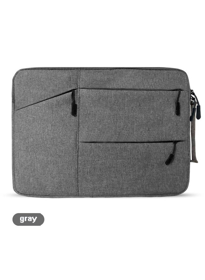 Generic - Laptop Protective Bag with Large Side Pocket Laptop Sleeve 15.6 Inch for 15 Inch MacBook Air/MacBook Pro/Notebook Dark Grey - Image 1