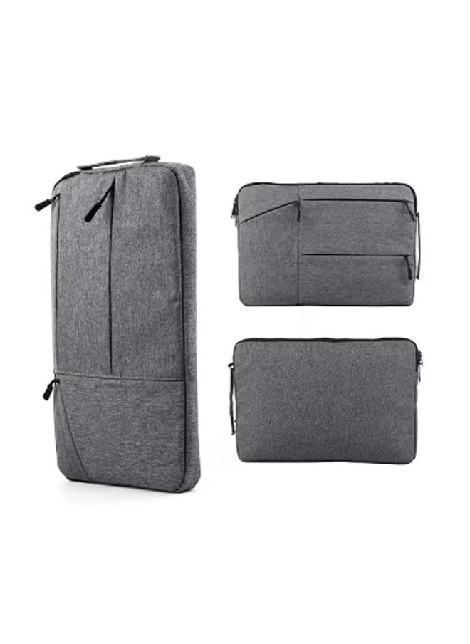Generic - Laptop Protective Bag with Large Side Pocket Laptop Sleeve 15.6 Inch for 15 Inch MacBook Air/MacBook Pro/Notebook Dark Grey - Image 1