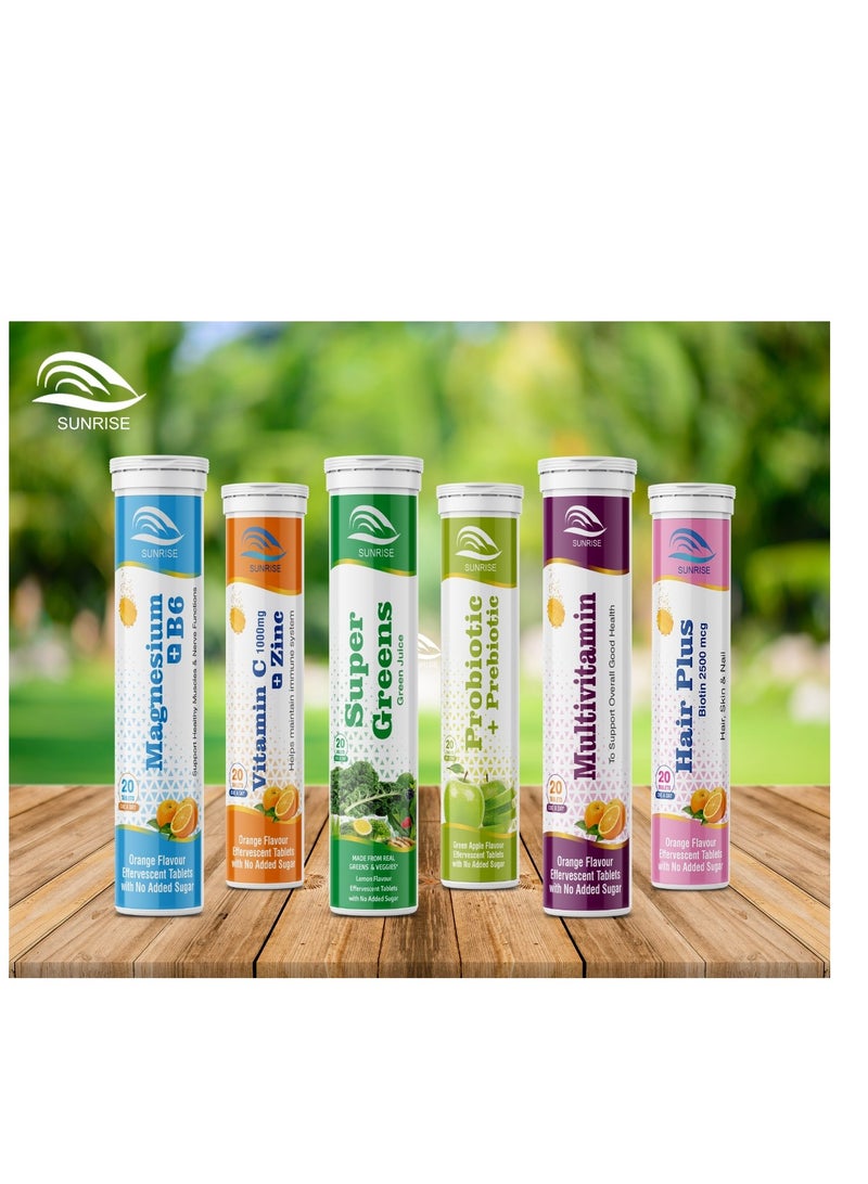 صن رايز فيتامين سي 1000 مجم مع الزنك 10 مجم 20 قرص فوارة 5 علب عبوة كومبو - Image 5