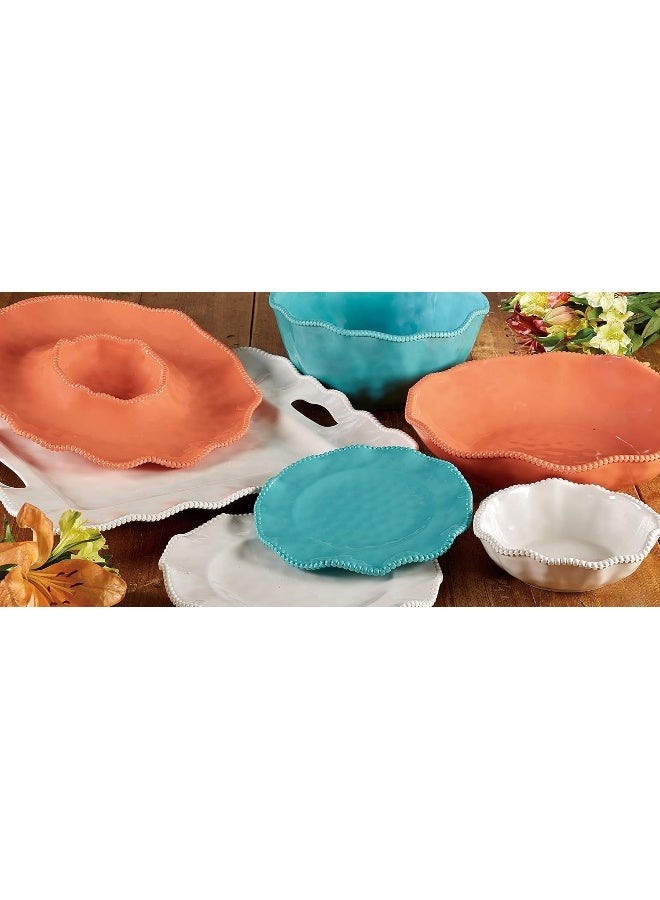 Certified International Certified International Perlette Teal Dinnerware Dishes IndoorOutdoor Regular  - Image 2