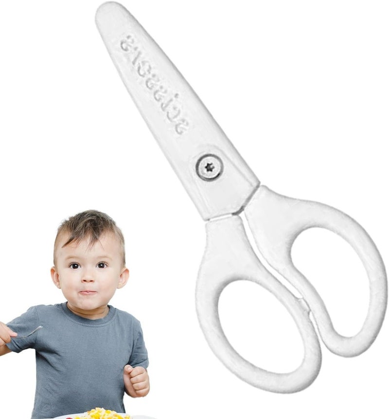 Ceramic Scissors | Safe Healthy Food Scissor with Protective Blade Cover | Lightweight Supplementary Food Scissors for, Vegetables Fruits Noodles - Image 5