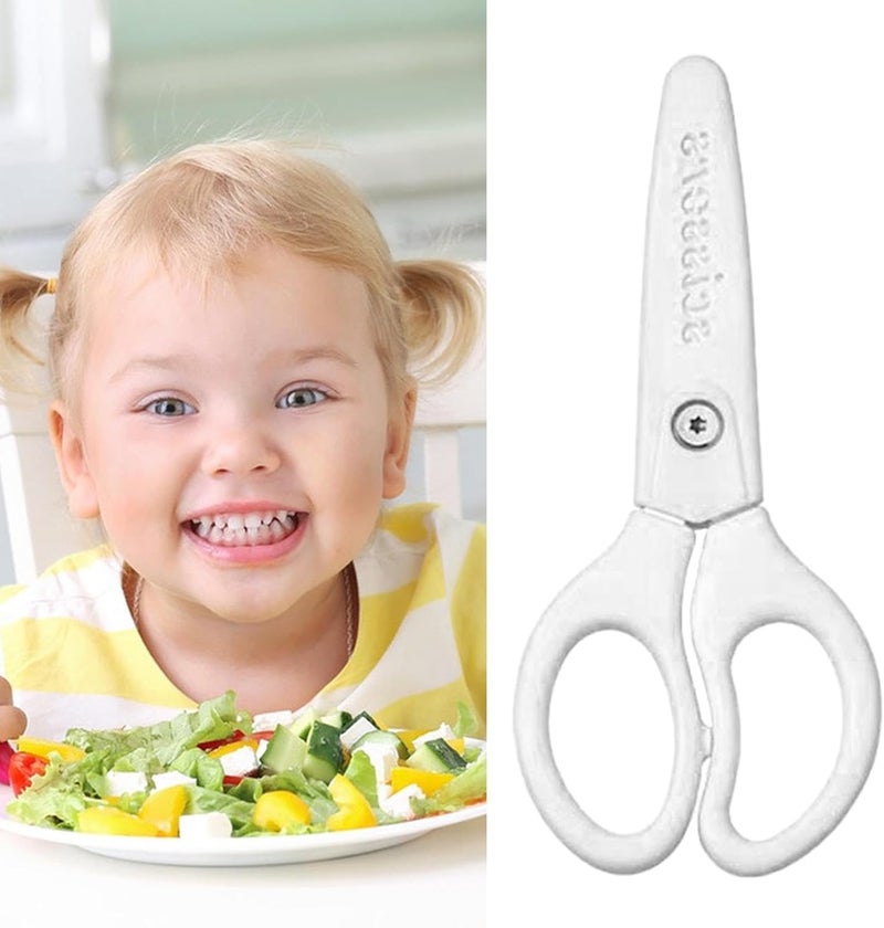 Ceramic Scissors | Safe Healthy Food Scissor with Protective Blade Cover | Lightweight Supplementary Food Scissors for, Vegetables Fruits Noodles - Image 3