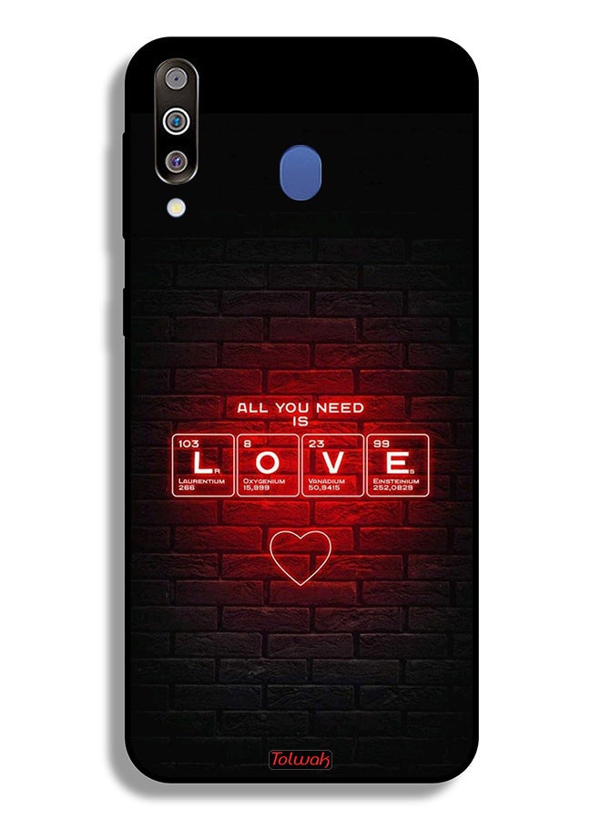 Tolwak Samsung Galaxy M30 Protective Case Cover All You Need Is Love - Image 2
