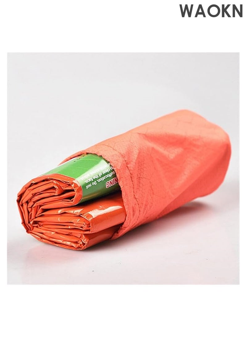 WAOKN Emergency Survival Sleeping Bag, Thermal Bivy Sack Blanket, Waterproof Lightweight, Mylar Portable Nylon Sack for Camping Hiking Outdoor Adventure Activities（Orange） - Image 5