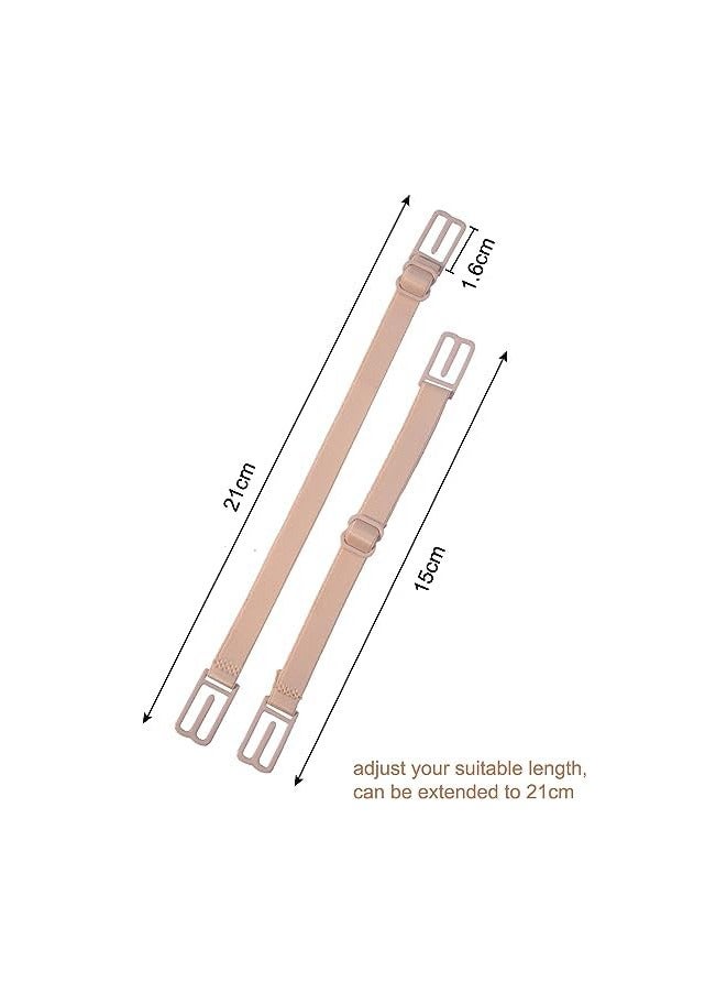 3 Pieces Non-slip Bra Straps Elastic Adjustable Bra Strap Holder with 9 Pieces Bra Clips - Image 2
