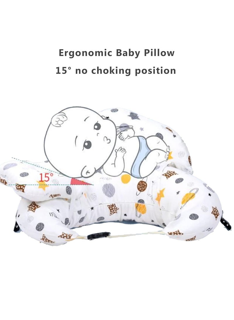 TRASSLE Nursing Pillow for Breastfeeding, Breast Feeding Pillow for Mom & Baby Support, Removable Cotton Cover, Adjustable Waist Strap, Newborn Essentials Must Haves,Baby Pillow - Image 4