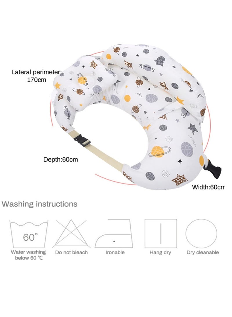 TRASSLE Nursing Pillow for Breastfeeding, Breast Feeding Pillow for Mom & Baby Support, Removable Cotton Cover, Adjustable Waist Strap, Newborn Essentials Must Haves,Baby Pillow - Image 2