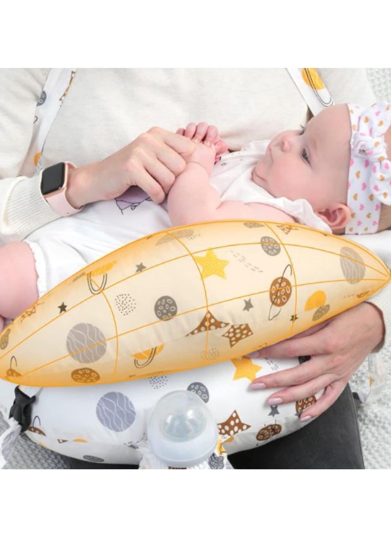 TRASSLE Nursing Pillow for Breastfeeding, Breast Feeding Pillow for Mom & Baby Support, Removable Cotton Cover, Adjustable Waist Strap, Newborn Essentials Must Haves,Baby Pillow - Image 3