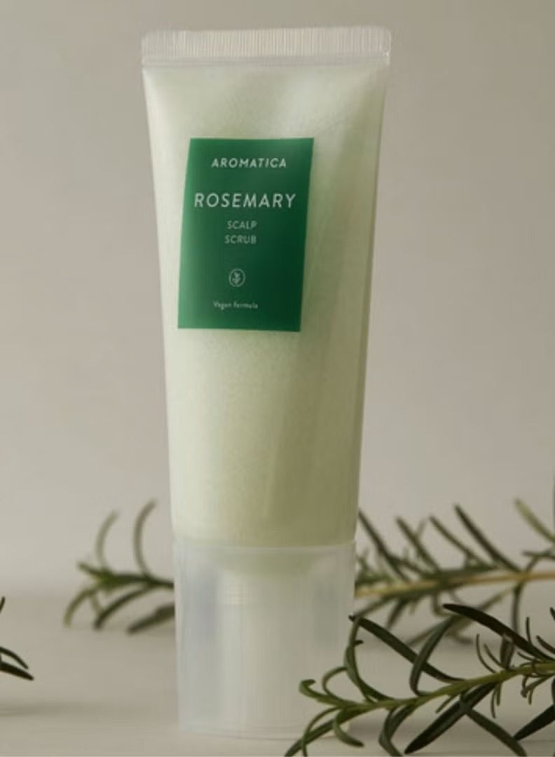 AROMATICA Rosemary Scalp Scrub 5.82oz / 165g, Scalp Treatment, Scalp Exfoliator with Salt Scrub for Oily Scalp, Dandruff, Build Up Remover - Image 2