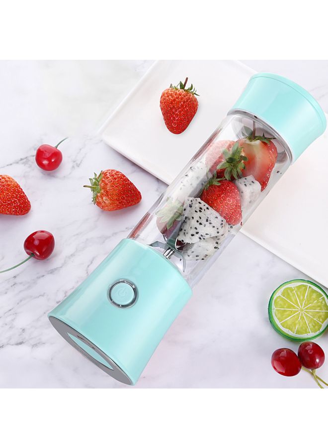 USB Rechargeable Blender And Portable Juicer Cup 480 ml H7789BL Blue/Clear - Image 5