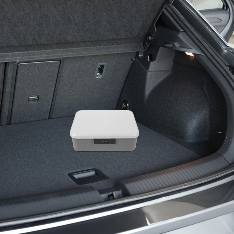 Lockable Storage Box: 16L Password Lock Storage Bin With Combination Lock For Home Office Outdoor Travel - Secure Organizer For Documents Jewelry - Image 4