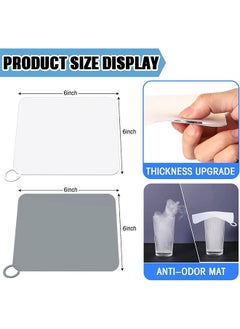 Generic 6 Pcs Silicone Floor Drain Anti-Odor Mat, Silica Gel Drain Plugs, Deodorizing Cover, Kitchen Seal, Sewer Deodorization Suitable for Kitchen, Bathroom, Bathtub and Laundry Drain Stoppers  - Image 2