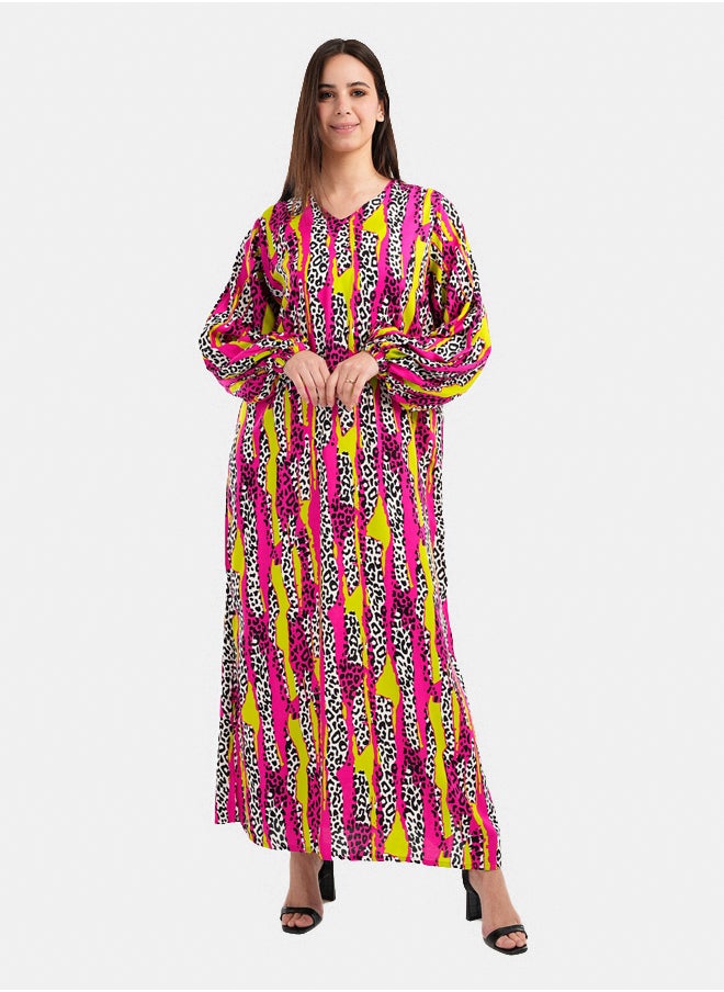 Clue Dress with Puffy Sleeves  - Image 1