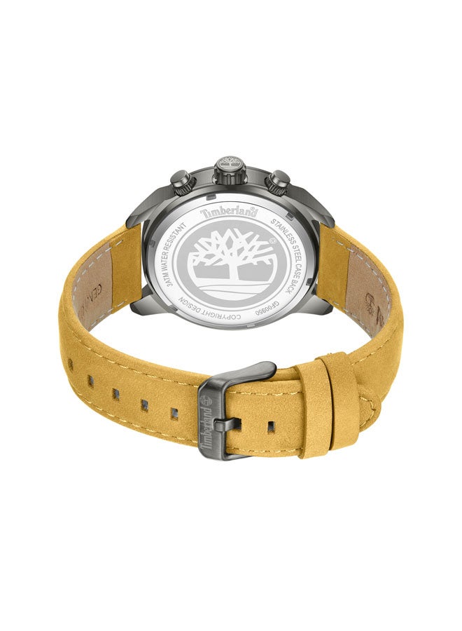 Timberland Men Henniker II Black Dial Leather Strap Multifunction Watch for Men, 44mm - Image 3