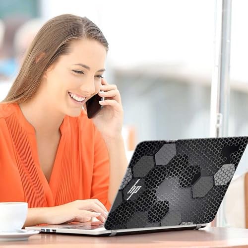 Inkykart Pattern H12 Top+Wrist Pad Vinyl Laptop Skin/Sticker/Cover for 15 to 15.6 Inches Laptops Laminated-Removable-HD Quality Compatible for Hp.(15x10 Inches) - Image 5