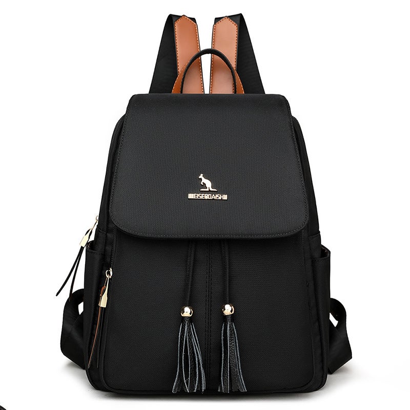Arrival Korean Style All-Match Fashionable Trendy Atmospheric Backpack Women'S Large Capacity Silk Cloth Women'S Travel Backpack - Image 1