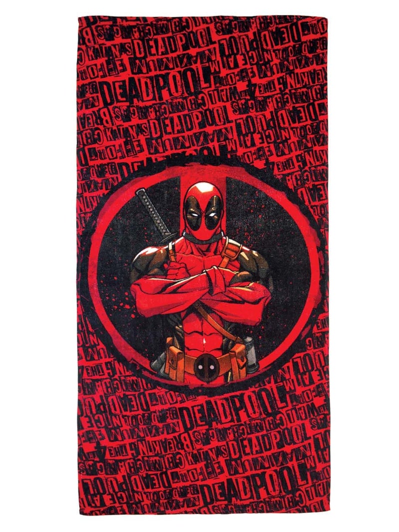 Athom Living Deadpool with Transformer Mixed Themed Kids Bath Towel 60x120cm, 350 GSM, Soft & Absorbent, Multicolor, Perfect for Boys and Girls, Fun & Vibrant Design, Pack of 2 - Image 3