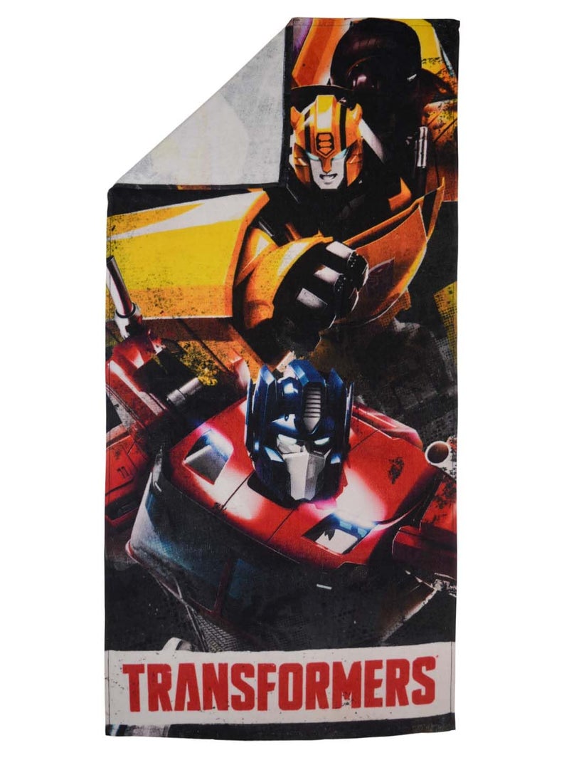 Athom Living Deadpool with Transformer Mixed Themed Kids Bath Towel 60x120cm, 350 GSM, Soft & Absorbent, Multicolor, Perfect for Boys and Girls, Fun & Vibrant Design, Pack of 2 - Image 4