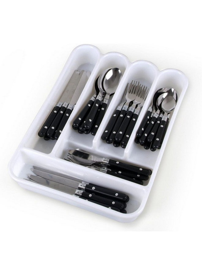 جيبسون طقم أدوات مائدة ستانلس ستيل  قطعة للحياة اليومية أسود وفضي - Image 3
