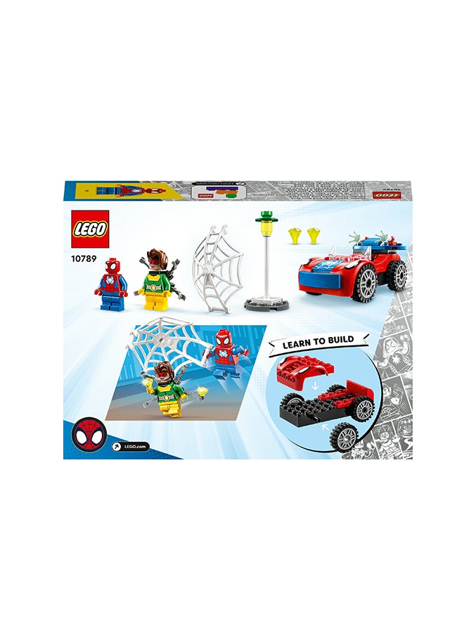 LEGO - Marvel Spider-Man's Car and Doc Ock 10789 Building Toy Set with 2 Minifigures and Authentic Accessories; Includes Glow-In-The-Dark Elements; Fun Super Hero Gift for Kids Aged 4+ (48 Pieces) - Image 1