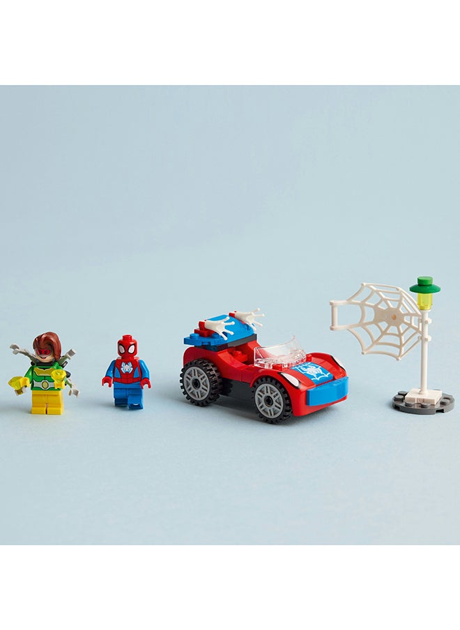 LEGO - Marvel Spider-Man's Car and Doc Ock 10789 Building Toy Set with 2 Minifigures and Authentic Accessories; Includes Glow-In-The-Dark Elements; Fun Super Hero Gift for Kids Aged 4+ (48 Pieces) - Image 1